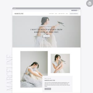 Marceline WordPress Theme, Kadence Child Theme, WordPress Template, Feminine WordPress Theme, WordPress Blog Theme