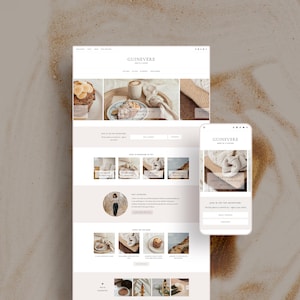 Neutral WordPress Theme for Lifestyle Bloggers | Guinevere | Kadence | WordPress Website Template