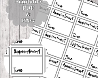 PRINTABLE Appointment Planner Stickers Download // Appointment Stickers // Happy Planner Stickers