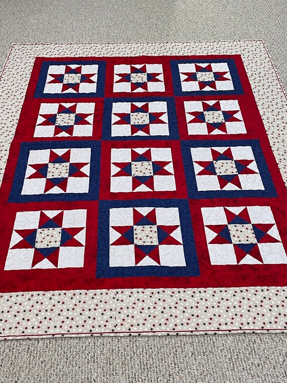 Ohio Star Quilt Veterans Quilt Quilts of Valor Twin Quilt Etsy