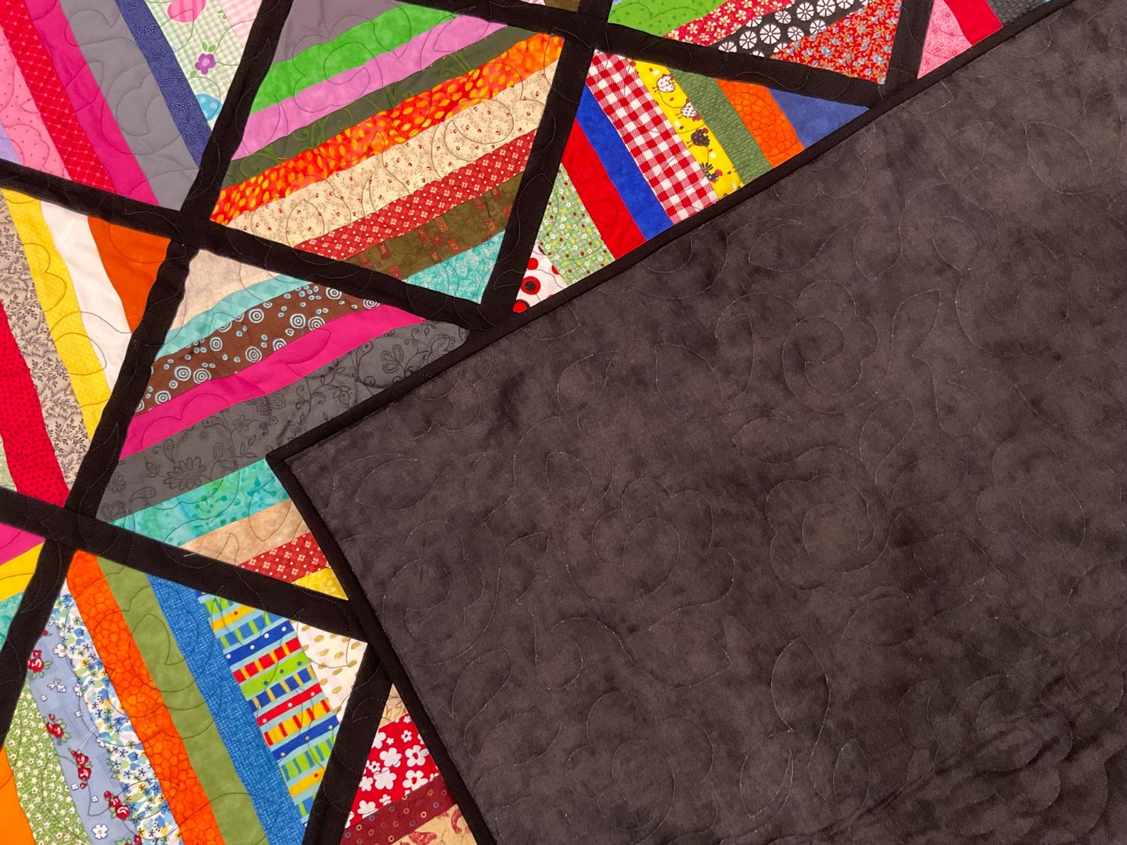 Scrappy String Quilt - Etsy