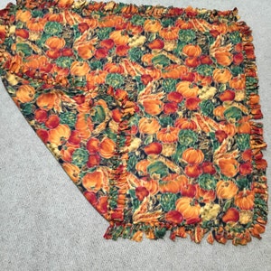 Pumpkin, Gourd, Fall, Autumn, Fleece Tie Blanket, throw image 1