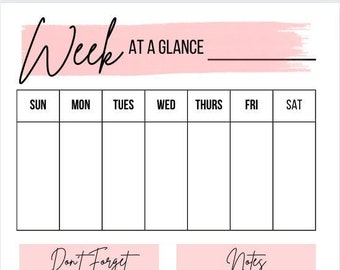 Week at a Glance