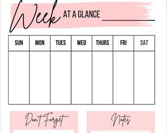 Week at a glance