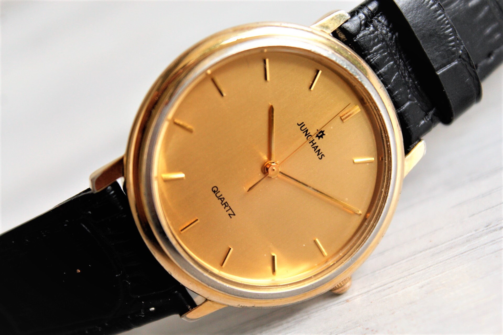 Mens vintage horloge JUNGHANS quartz Men's watch Wrist Etsy