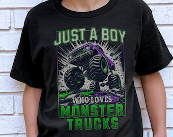 Monster Truck Lover Shirt: Boy's Birthday Gift