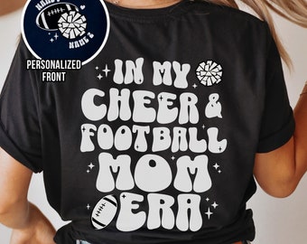 Custom Football & Cheer Mom Shirt: Personalized Team Spirit Tee