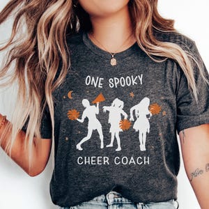 Halloween Cheer Coach Shirt Spooky Cheer Coach Cheerleading Coach Tshirt for Halloween Cheer Funny Cheer Coach Tshirt