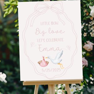 Baby Shower Welcome Sign, Baby Shower Decorations, Personalized Welcome Baby Sign, Baby Welcome Sign, Welcome Sign, Girl Baby Shower