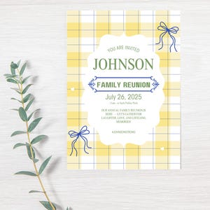 Family Reunion Invitatons, Family Reunion Flyer, Digital Invite, Printable Invitation, Edit In Canva Invite, Invitation Template, Editable