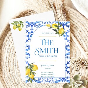 Family Reunion Invitatons, Family Reunion Flyer, Digital Invite, Printable Invitation, Edit In Canva Invite, Invitation Template, Editable