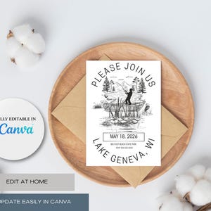 Editable Family Reunion Invitation – Canva Template | Printable Reunion Flyer | Instant Digital Download