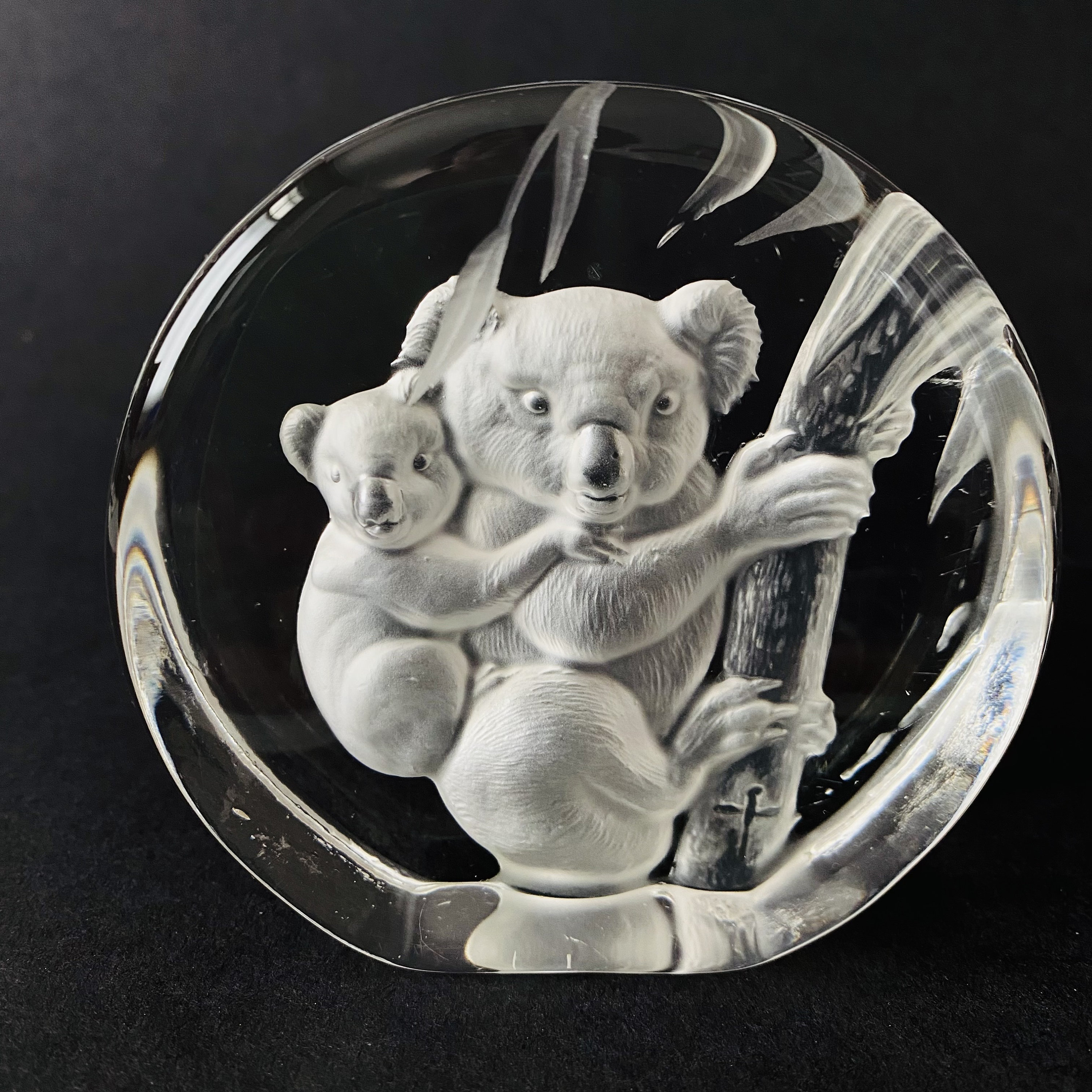 Dartington Crystal・ダーティントン・クリスタル・コアラ置物 Capredoni Crystal - Etsy