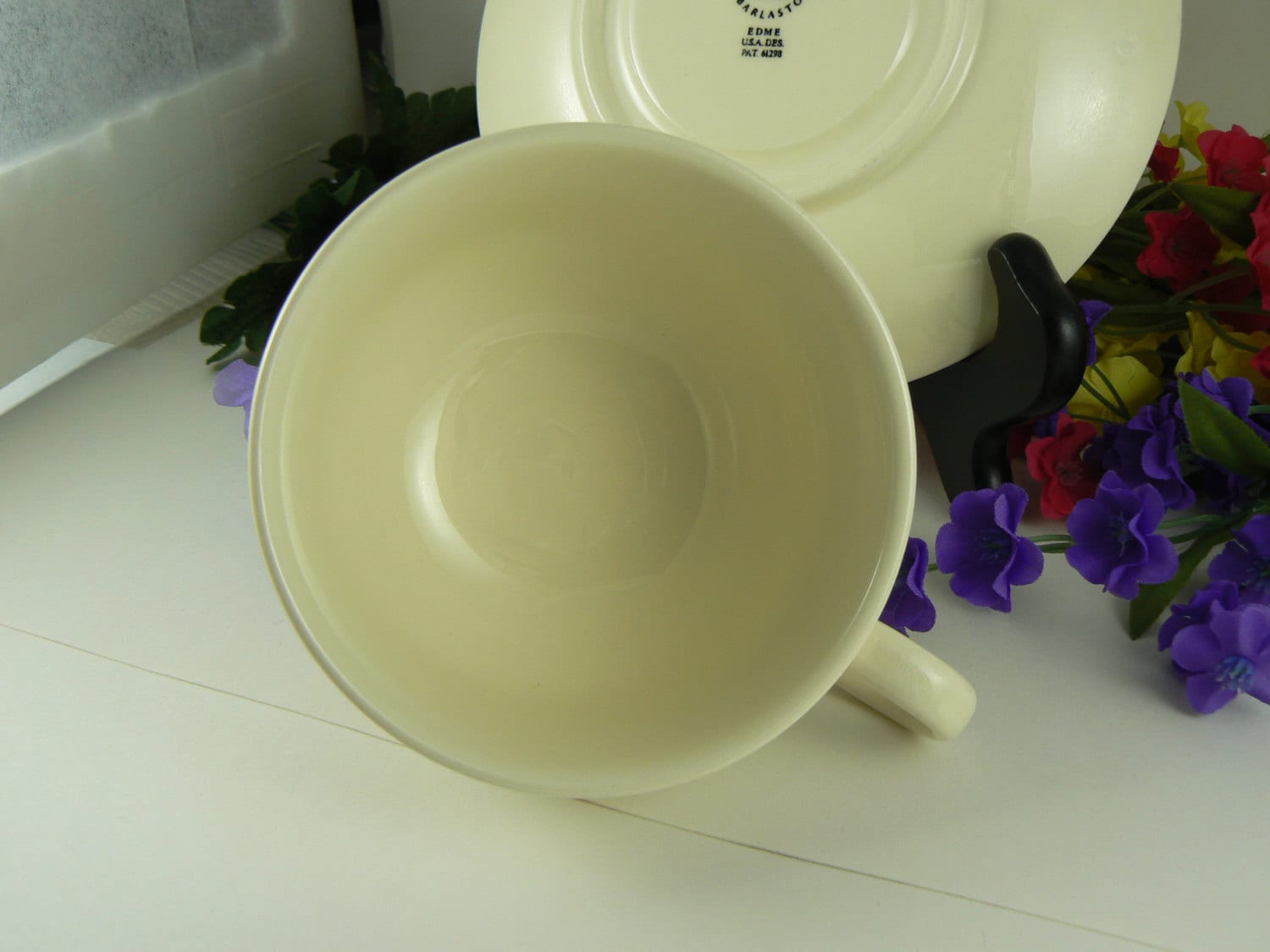 Wedgwood EDME Tea Cup & Saucer England 502207 Etsy