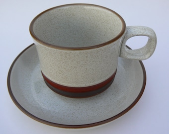 Denby Potter's Wheel Cup and Saucer Set