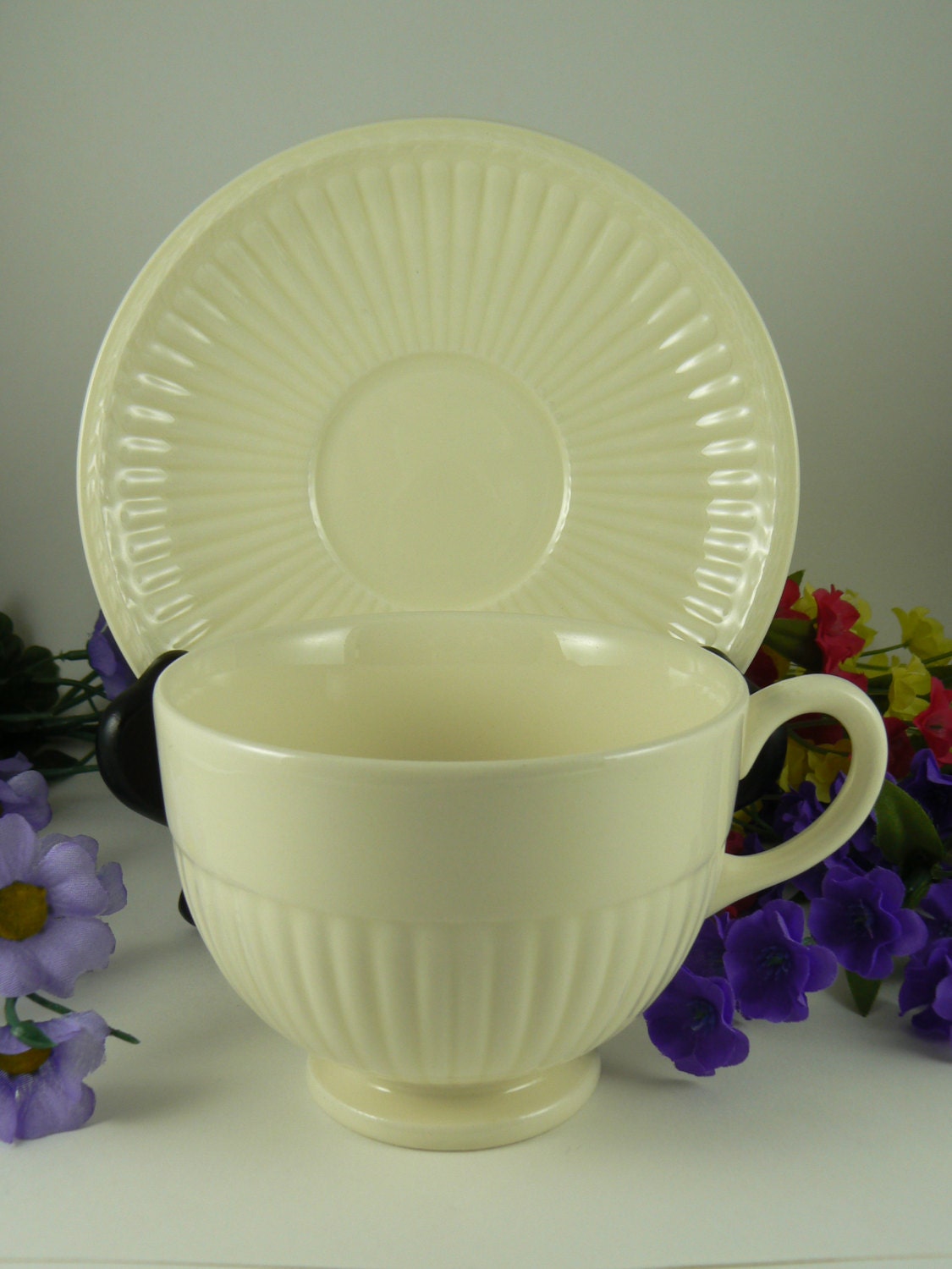 Wedgwood EDME Tea Cup & Saucer England 502207 Etsy