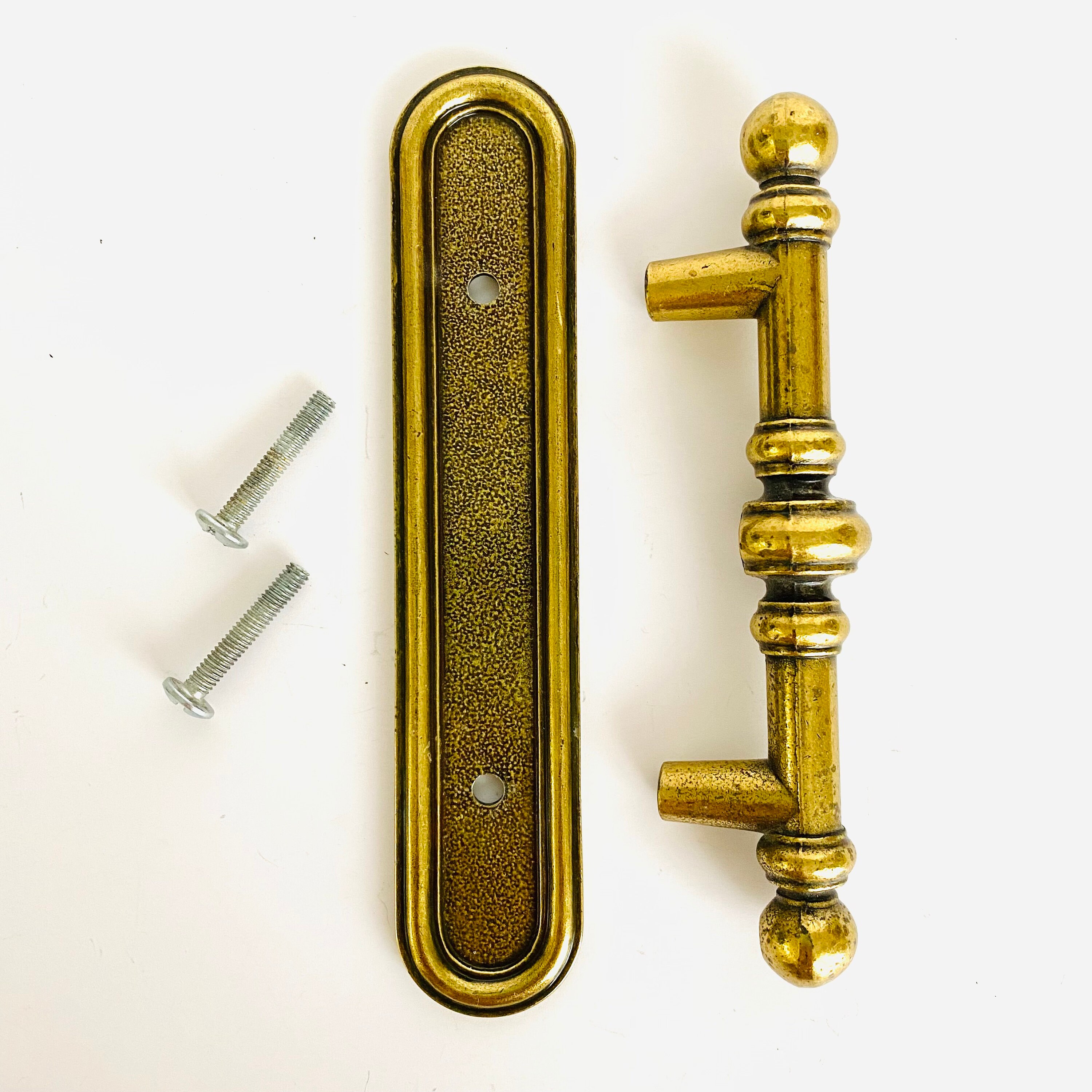 Vintage Amerock 1977 7441 Brass Handles With Etsy