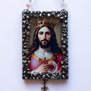Heiliges Herz, Heiliges Herz Jesu, Religiöse Ikone, Religiöses Ornament, Religiöses Geschenk, Geschenk des Glaubens, Katholisches Ornament, Katholisches Geschenk