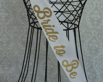 Bride to Be infinite font bridal shower bachelorette party sash