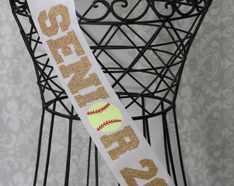Senior Softball Sash with year personalization