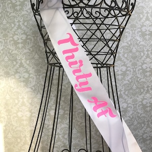 Thirty AF Birthday party sash