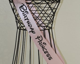Birthday Princess party sash