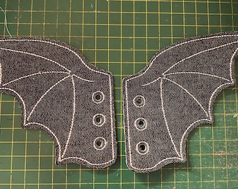 ITH Shoe Wings embroidery pattern, super fast stitch out