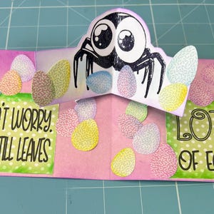 Funny pop-up Easter Spider Card SVG – Fichier numérique découpé pour machines de découpe/traceurs
