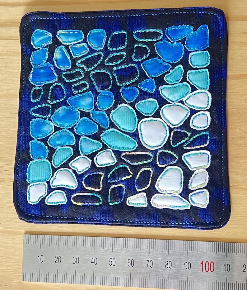 Machine Embroidery Pattern: Seaglass, Gemstone & Pebble-inspired ...