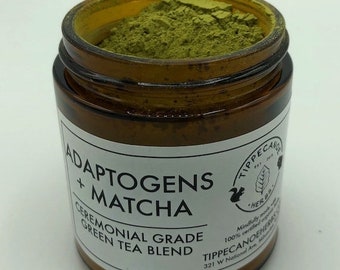 Adaptogens plus Matcha - ceremonial grade power up