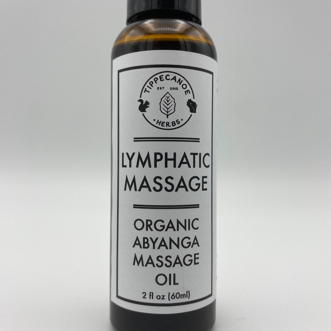 Lymphatic Massage Oil Abyangha Organic Herbs Infused Into Base Oil