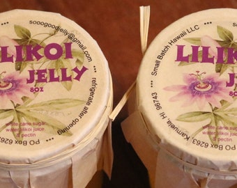 Lilikoi Jelly (2) 8oz Jars Free Shipping on All Orders till June 17th - Father's Day !!