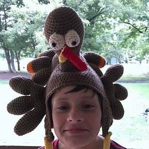 Birdbrain Turkey Hat: Crochet Turkey Hat Pattern