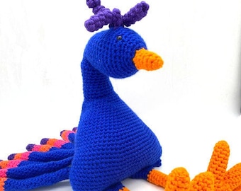 Bird Buddy Peacock Crochet Amigurumi Pattern
