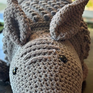 Giant Crochet Armadillo Amigurumi Toy Pattern