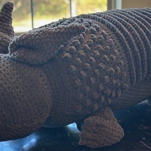 Giant Crochet Armadillo Amigurumi Toy Pattern image 2