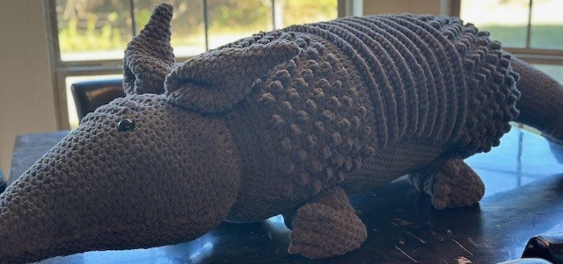 Giant Crochet Armadillo Amigurumi Toy Pattern image 2