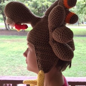 Birdbrain Turkey Hat: Crochet Turkey Hat Pattern image 3