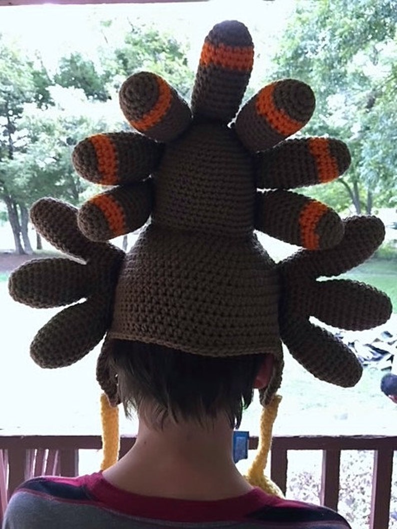 Birdbrain Turkey Hat: Crochet Turkey Hat Pattern image 2