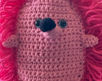 Hedgehog Stuffie - Pink and Pink - Ready to Ship