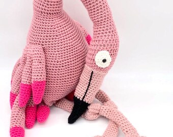 Bird Buddy Flamingo Crochet Amigurumi Pattern