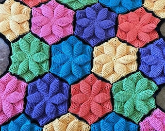 Gehäkelte afghanische Muster Embossed Flower