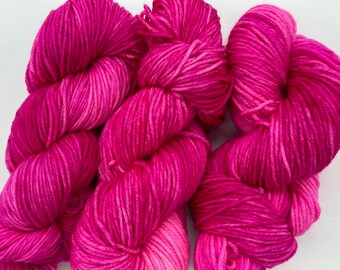 Friday Night Fibers - Pink Lady Worsted Weight Hand Painted Hand Dyed Yarn