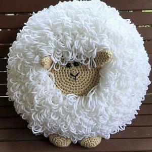 Crochet Sheep Pillow Pattern