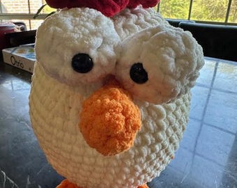 Halb-gebackenes Huhn Amigurumi Spielzeug Muster