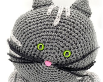 Patrón de ganchillo de almohada reforzada para gatitos