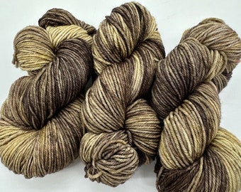 Friday Night Fibers - Dark and Stormy Worsted Weight Hand Painted Hand Dyed Yarn