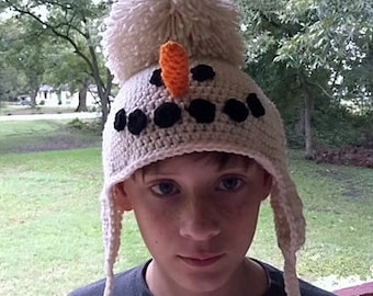 Weihnachtskopf: Schneemann-Hut häkeln