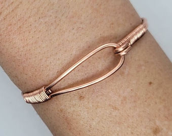 Copper Wire Wrapped Bracelet Cuff arthritis