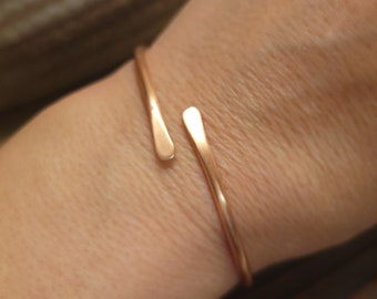 Dainty Adjustable Stacking Copper Bracelet Cuff